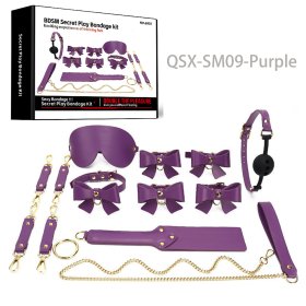 Bowknot 8pcs Leather Bondage Kits Bowknot 8pcs Leather Bondage Kits
